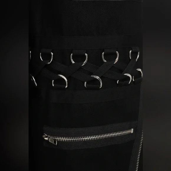 Banned Alternative Ember 3/4 Length Grunge Trousers - Picture 5 of 6